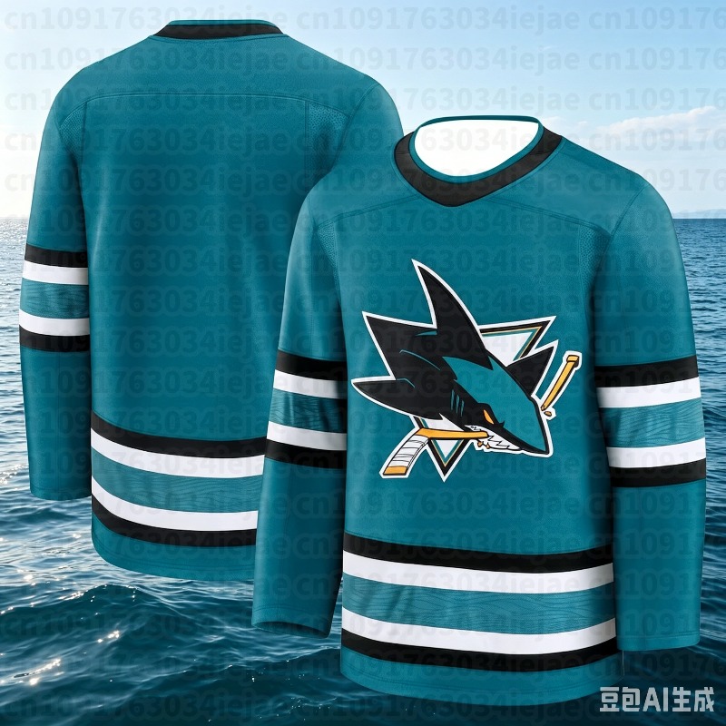 3D Printing Drawing - Maglia da Hockey - Teal con