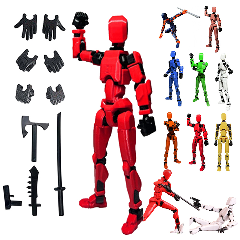 3D Printing Drawing - 1PCS 13 Giunti Figura Articolata Mobile