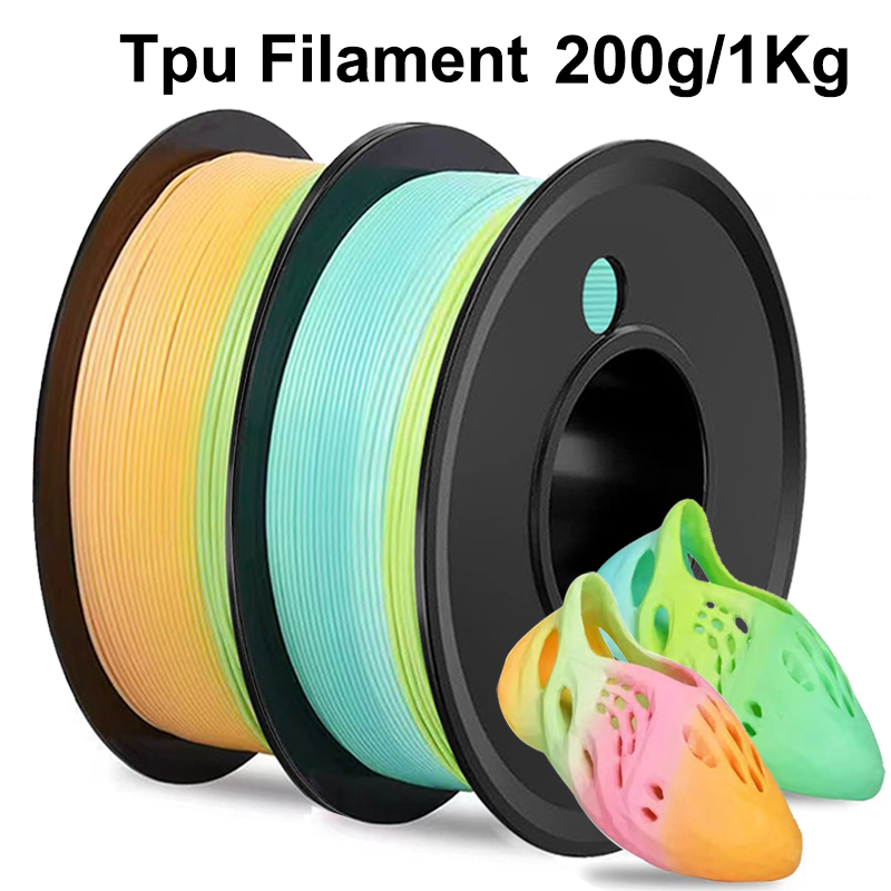 Tpu Flexible Filament - 200g 1Kg TPU Arcobaleno Filamento Flessibile
