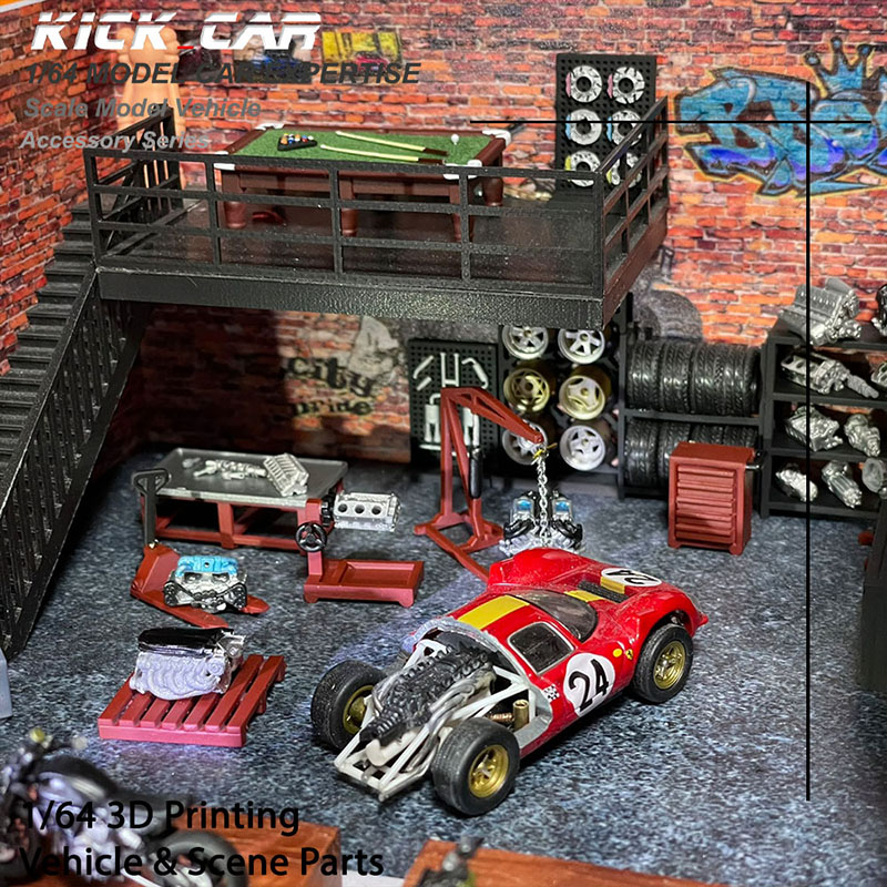 3D Printing Diecast Cars - Dayu 1/64 modello di auto Diorama