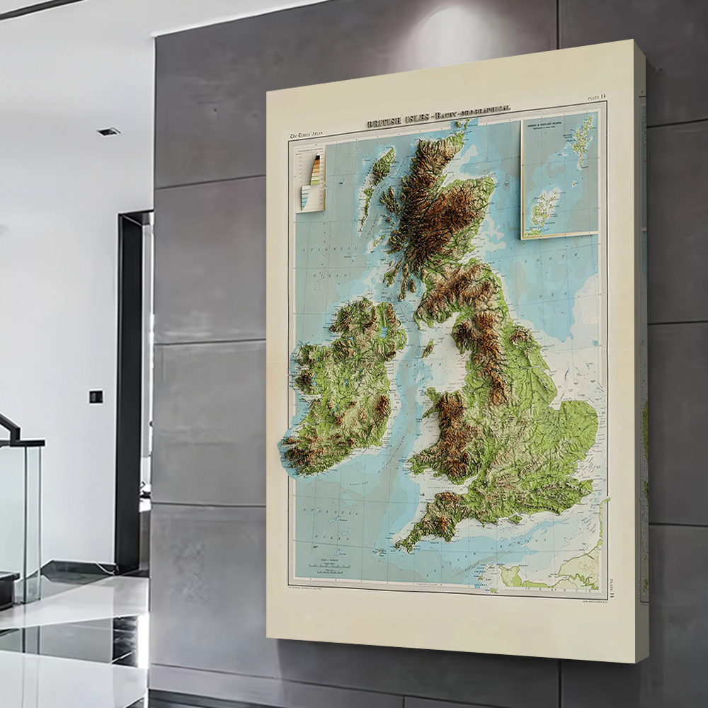 Poster con Mappa in Rilievo 3D - 3D Printing Figure recensione e prezzo