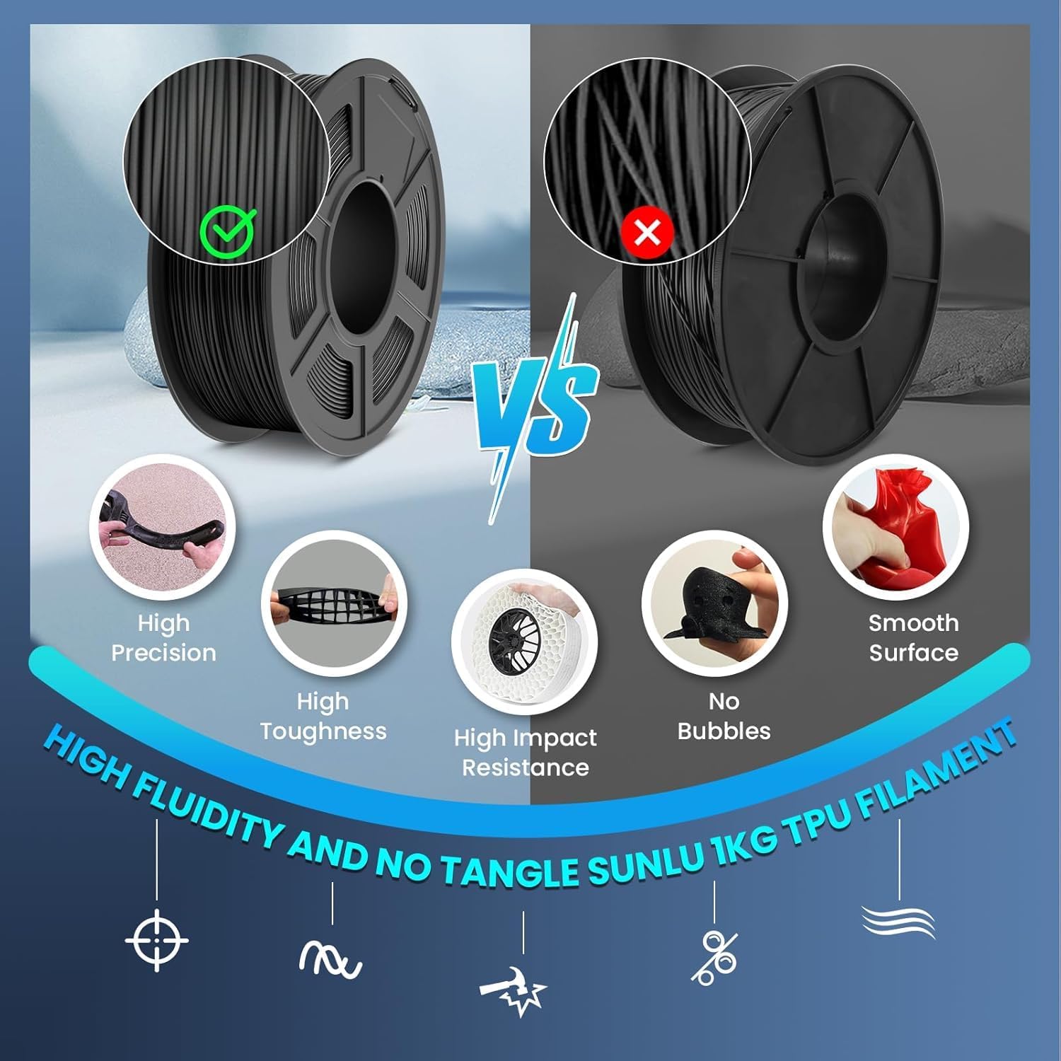 Filamento Flessibile TPU 95A p - Tpu Flexible Filament recensione e prezzo