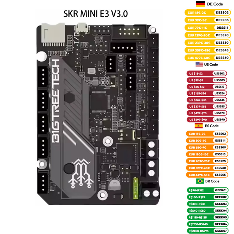 BIGTREETECH SKR MINI E3 V3.0 S - 3D Printer Power Supply recensione e prezzo